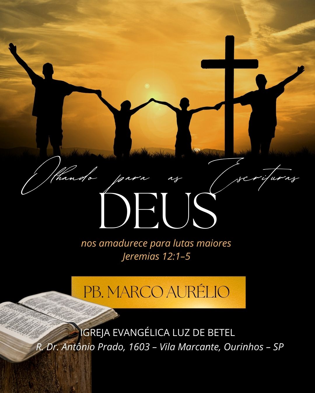 Capa Deus nos amadurece para lutas maiores