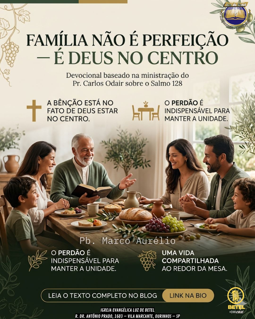 Família não é perfeição — é Deus no centro