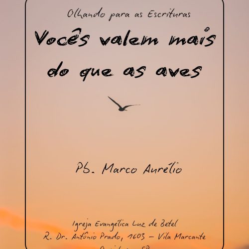 Como confiar na provisão de Deus em meio à ansiedade segundo Mateus 6:26